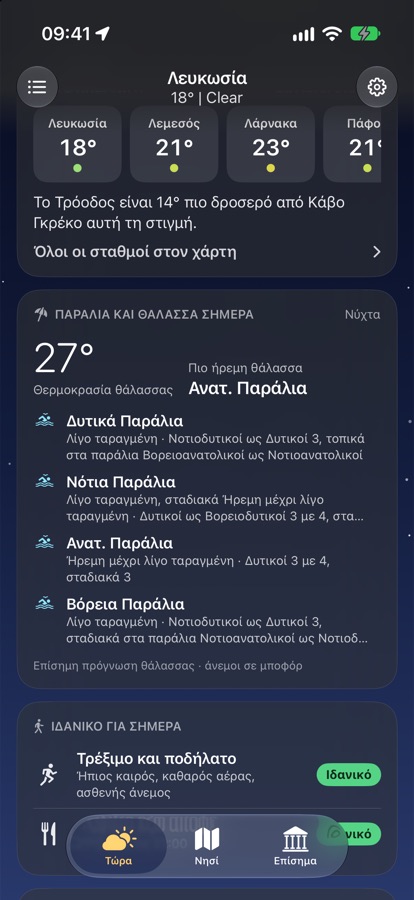 Το νησί τώρα και παραλία & θάλασσα